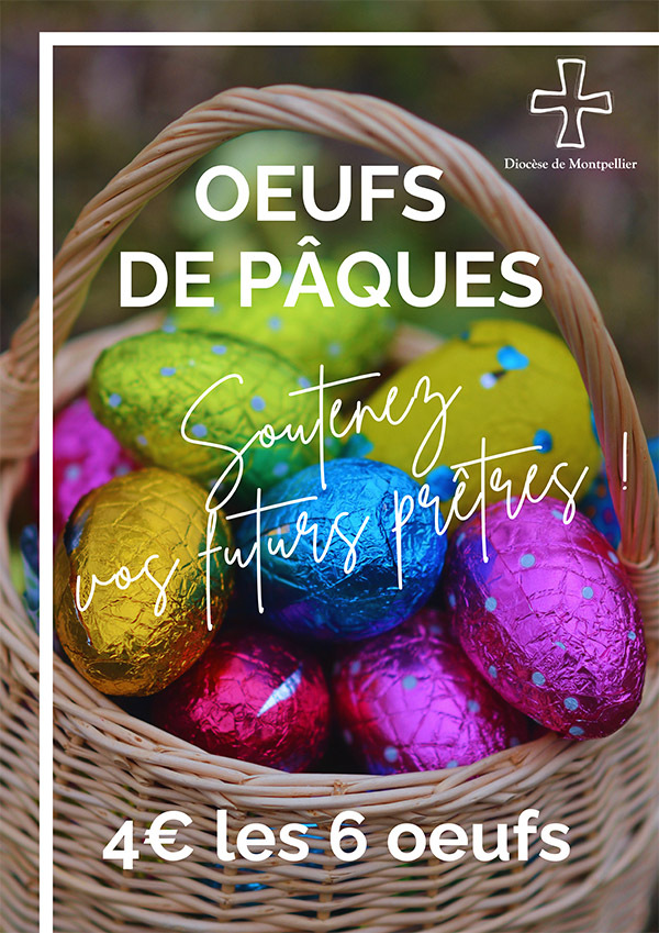 Affiche Vente Oeufs de Pâques 2025 800x350