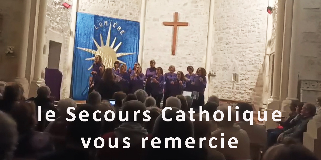 pavé remerciements Secours Catholique