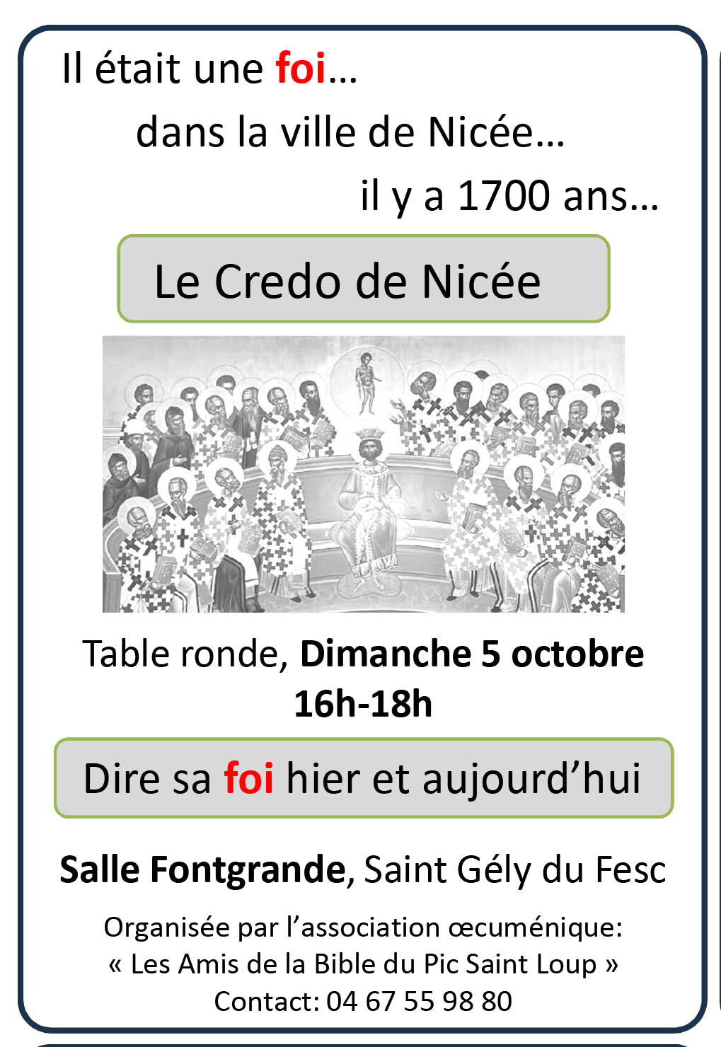 Flyer Il étatit une foi