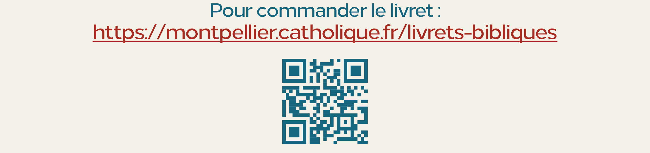 Pour commander Livret Biblique 2025 A4 Num