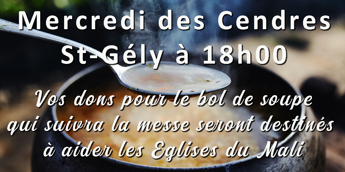 pavé bol de soupe  mercredi des Cendres 